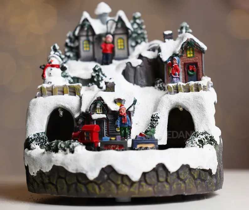 New Year's Village, Luminous Moving Decoration 9182-2 Tbilisi - photo 2