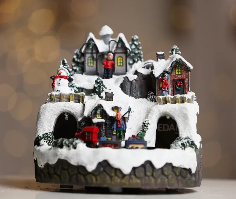 New Year's Village, Luminous Moving Decoration 9182-2 Tbilisi - photo 1