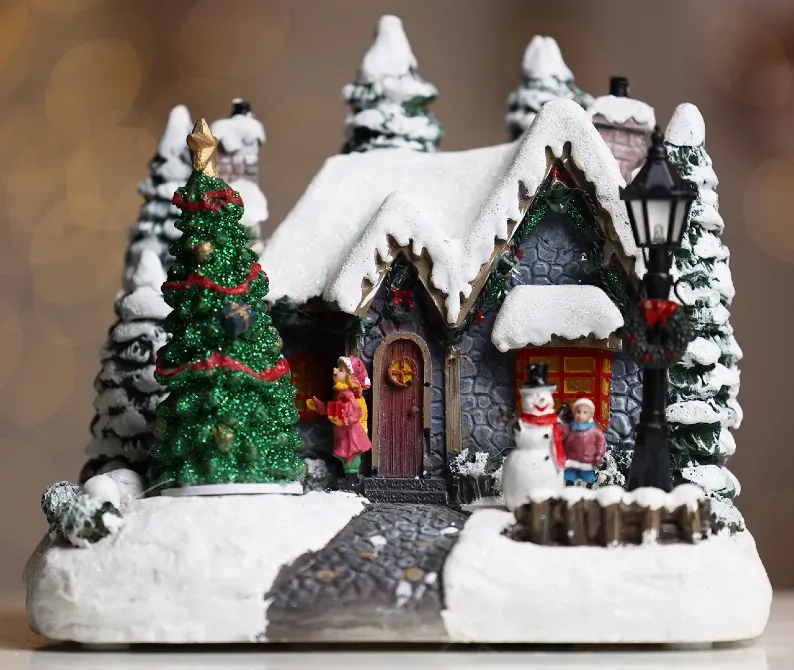 New Year's Village, Luminous Moving Decoration 9182-3 Tbilisi - photo 1