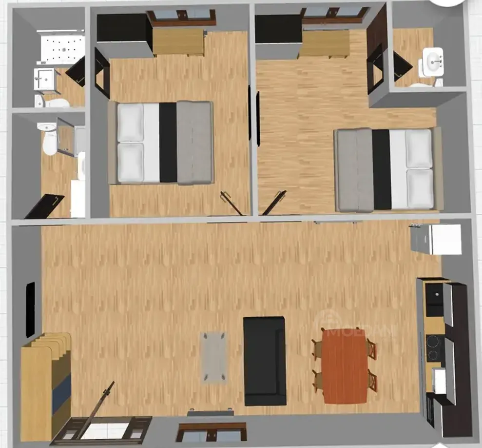 Apartments For Rent three-room 80м² 2/2 floor Tbilisi - photo 12