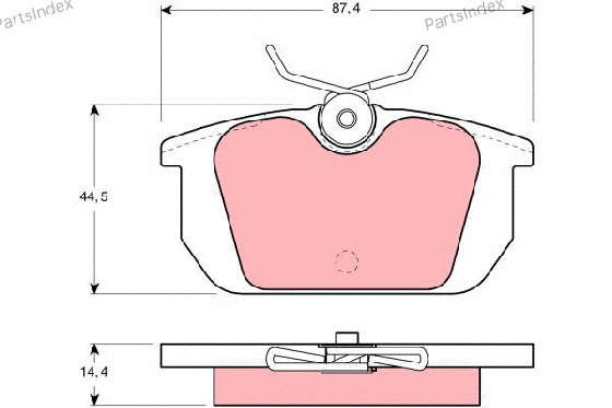 სამუხრუჭე დისკის ხუნდები  hundebi TRW GDB466 თბილისი