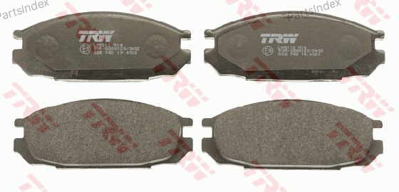 სამუხრუჭე დისკის ხუნდები  hundebi TRW GDB745 თბილისი