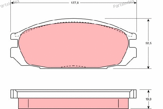 სამუხრუჭე დისკის ხუნდები  hundebi TRW GDB745 თბილისი