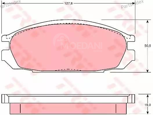 სამუხრუჭე დისკის ხუნდები  hundebi TRW GDB745 თბილისი - photo 3