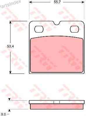 სამუხრუჭე დისკის ხუნდები  hundebi TRW GDB1641 თბილისი