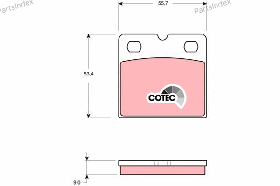 სამუხრუჭე დისკის ხუნდები  hundebi TRW GDB1641 თბილისი