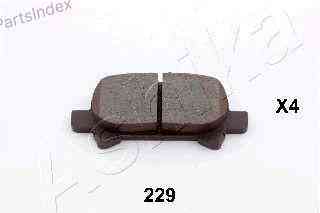 სამუხრუჭე დისკის ხუნდები  hundebi Ashika 51-02-229 თბილისი