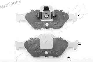 სამუხრუჭე დისკის ხუნდები  hundebi Ashika 50-03-302 თბილისი