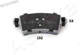 სამუხრუჭე დისკის ხუნდები  hundebi Ashika 51-01-102 თბილისი