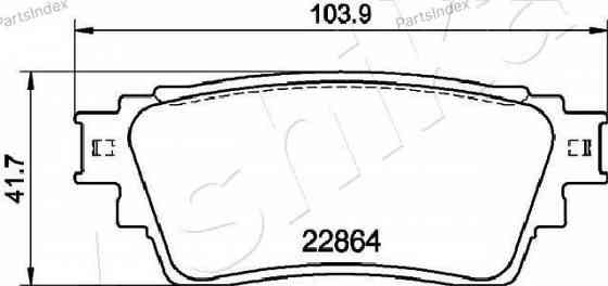 სამუხრუჭე დისკის ხუნდები  hundebi Ashika 51-05-515 თბილისი