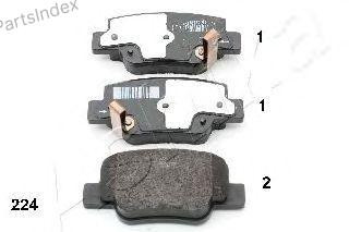 სამუხრუჭე დისკის ხუნდები  hundebi Ashika 51-02-224 თბილისი - photo 1