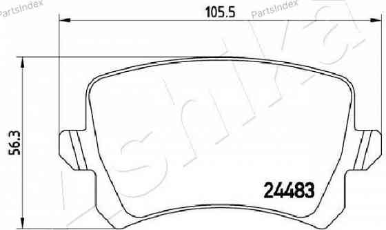 სამუხრუჭე დისკის ხუნდები  hundebi Ashika 51-00-0904 თბილისი
