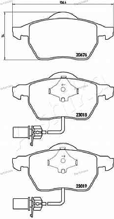 სამუხრუჭე დისკის ხუნდები  hundebi Ashika 50-00-0927 თბილისი