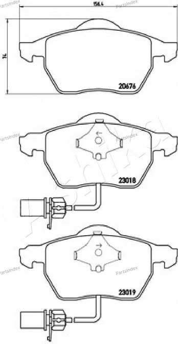 სამუხრუჭე დისკის ხუნდები  hundebi Ashika 50-00-0927 თბილისი - photo 1
