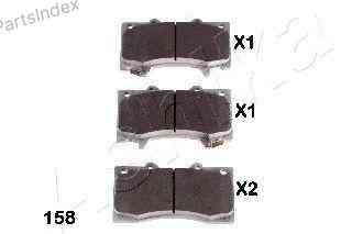 სამუხრუჭე დისკის ხუნდები  hundebi Ashika 50-01-158 თბილისი