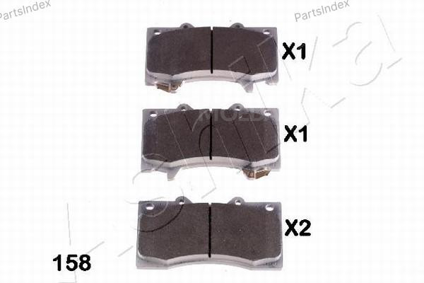 სამუხრუჭე დისკის ხუნდები  hundebi Ashika 50-01-158 თბილისი - photo 2