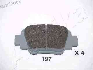 სამუხრუჭე დისკის ხუნდები  hundebi Ashika 51-01-197 თბილისი