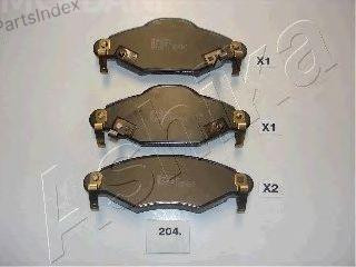 სამუხრუჭე დისკის ხუნდები  hundebi Ashika 50-02-204 თბილისი - photo 1