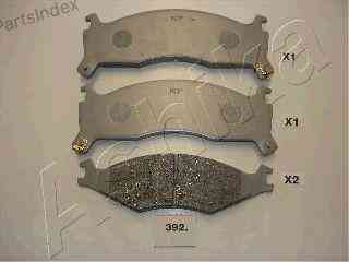 სამუხრუჭე დისკის ხუნდები  hundebi Ashika 50-03-392 თბილისი