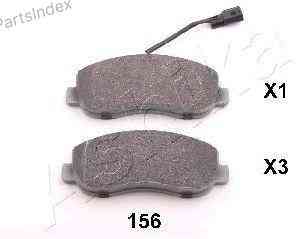 სამუხრუჭე დისკის ხუნდები  hundebi Ashika 50-01-156 თბილისი