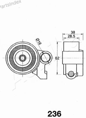 გორგოლაჭი ძრავის ღვედის Ashika 45-02-236 თბილისი - photo 2