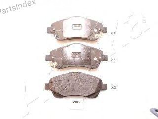 სამუხრუჭე დისკის ხუნდები  hundebi Ashika 50-02-206 თბილისი - photo 1