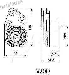 გორგოლაჭი ძრავის ღვედის Ashika 45-0W-000 თბილისი
