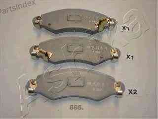 სამუხრუჭე დისკის ხუნდები  hundebi Ashika 50-08-885 თბილისი