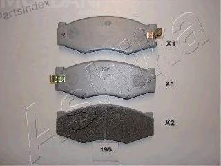 სამუხრუჭე დისკის ხუნდები  hundebi Ashika 50-01-195 თბილისი - photo 1