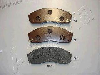 სამუხრუჭე დისკის ხუნდები  hundebi Ashika 50-K0-005 თბილისი - photo 1