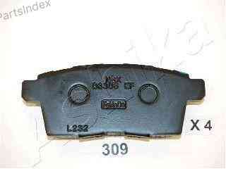 სამუხრუჭე დისკის ხუნდები  hundebi Ashika 51-03-309 თბილისი