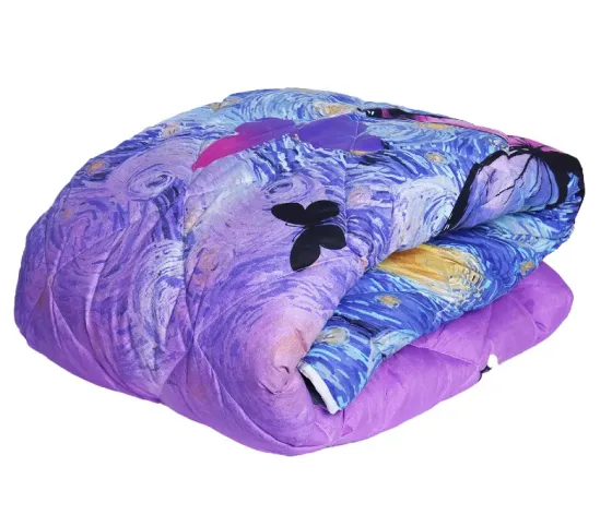 Фиолетовое одеяло для односпальной кровати 150x220 см Тбилиси