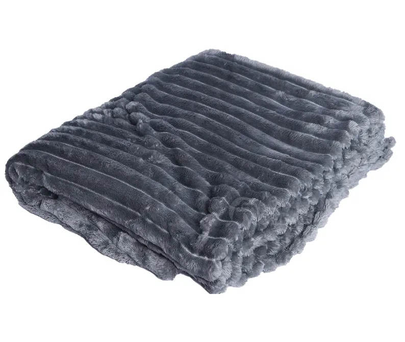 Მუქი ნაცრისფერი ფერის პლედი ერთსაწოლიანი თბილისი - photo 1