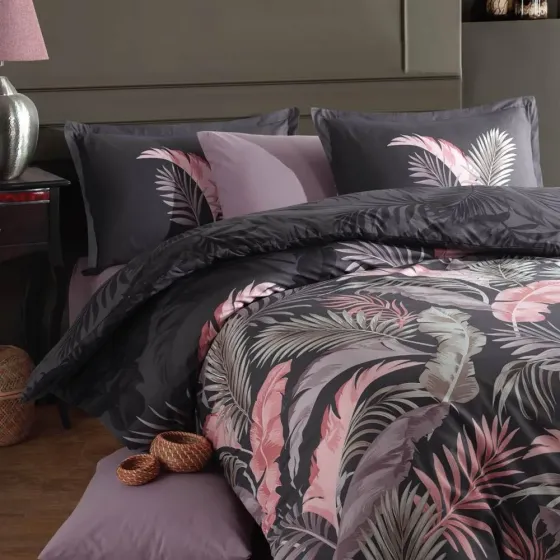 Მუქი ნაცრისფერი თეთრეული ორსაწოლიანი Clasy თბილისი