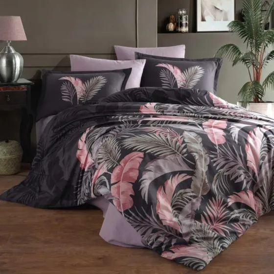 Მუქი ნაცრისფერი თეთრეული ორსაწოლიანი Clasy თბილისი