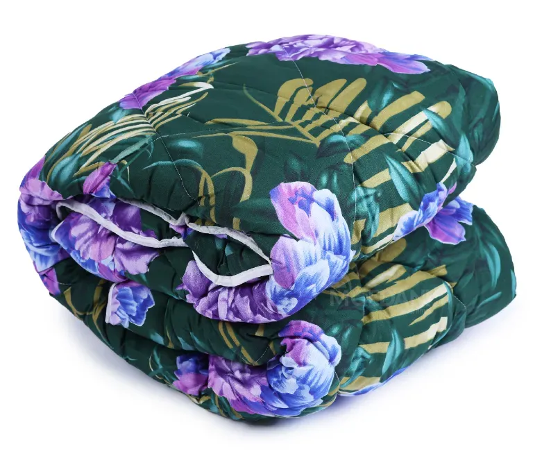 Მუქი მწვანე ფერის საბანი ორსაწოლიანი 190x220 სმ თბილისი - photo 1