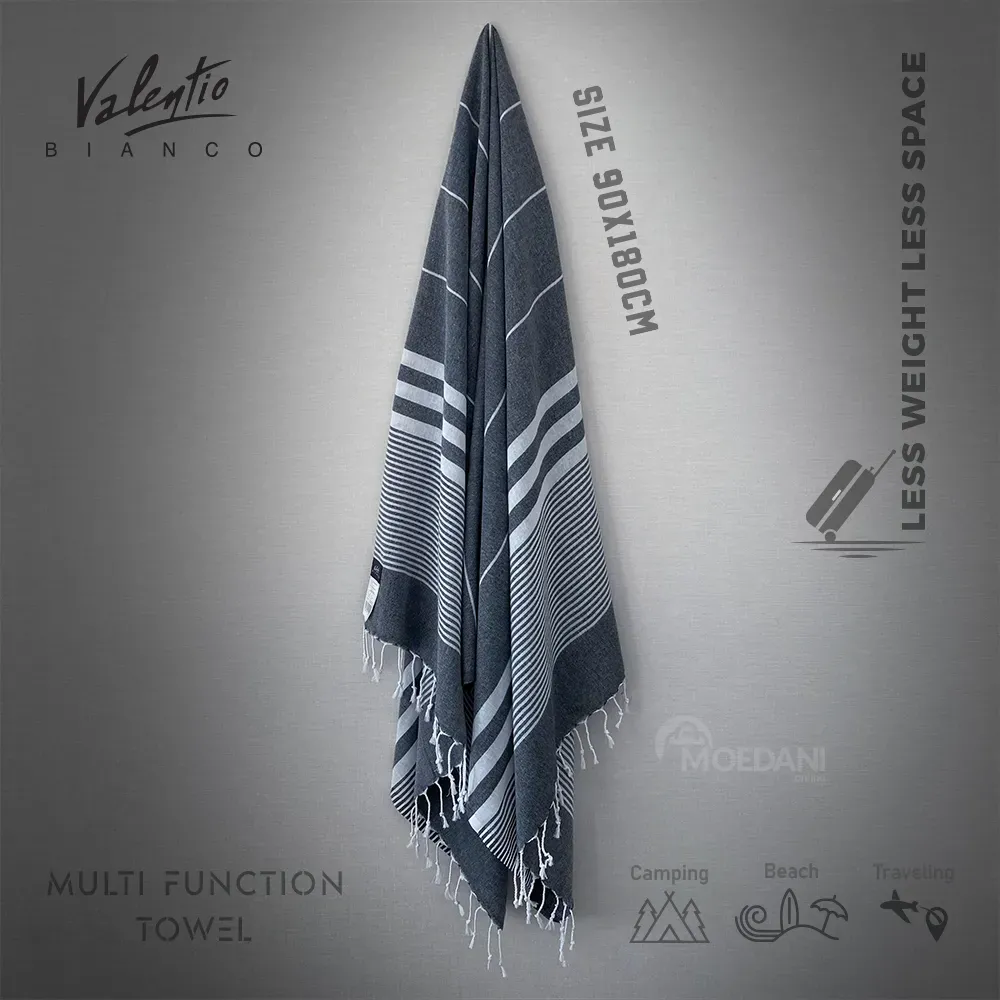 Многофункциональное клетчатое полотно/полотенце серого цвета, 90x180 см, Vantio Bianco Тбилиси - изображение 2