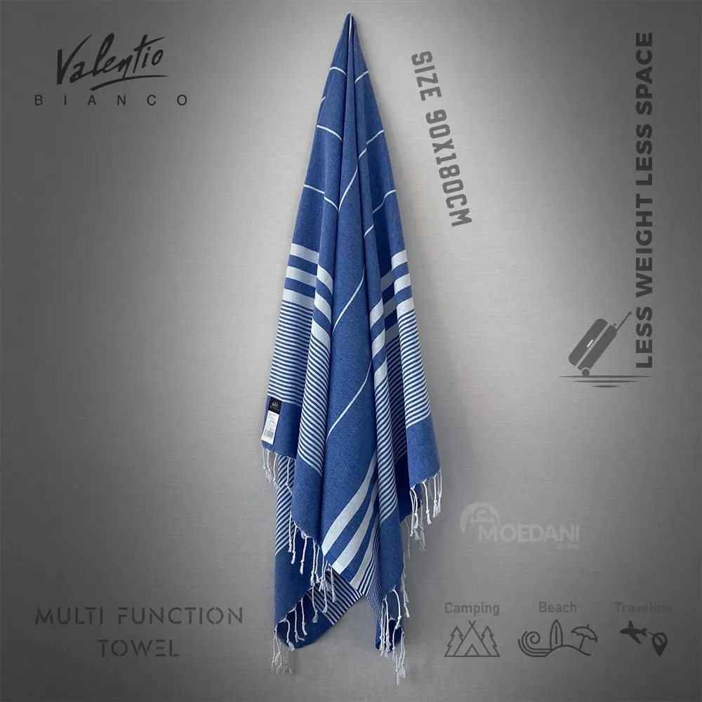 Многофункциональное клетчатое полотенце в полоску бежевого цвета, 90x180 см, Vantio Bianco Тбилиси - изображение 2