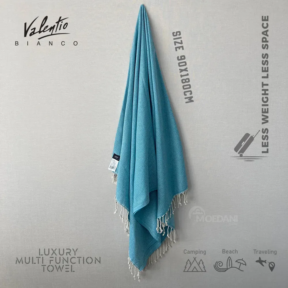 Ღია ცისფერი მულტიფუნქციური პლედი/პირსახოცი 90x180 სმ Vantio Bianco თბილისი - photo 2