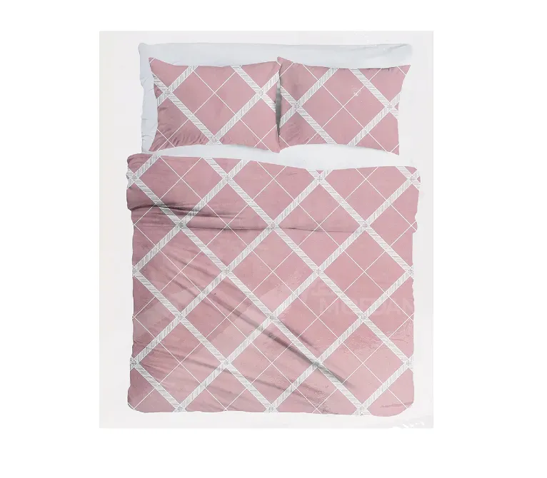 Თეთრეულის ნაკრები ვარდისფერი ფერის 160x220 სმ Cottontina თბილისი - photo 1