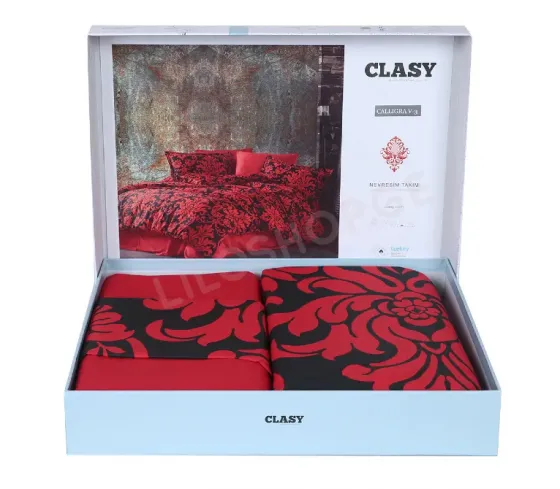 Თეთრეული ორსაწოლიანი Clasy წითელი თბილისი