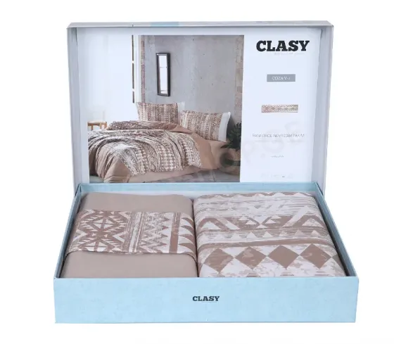 Თეთრეული ორსაწოლიანი Clasy ყავისფერში თბილისი