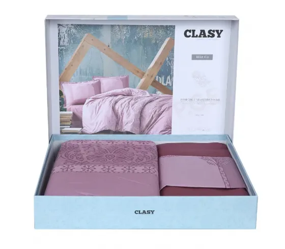 Თეთრეული ერთსაწოლიანი Clasy ფერადი ვარდისფერში თბილისი