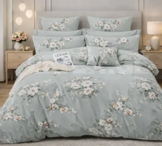 Ნაცრისფერი Verda ორსაწოლიანი თეთრეული თბილისი