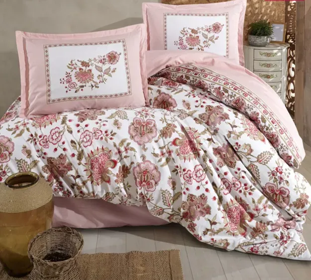 Ვარდისფერი Clasy ორსაწოლიანი თეთრეული (Omeya) თბილისი - photo 1