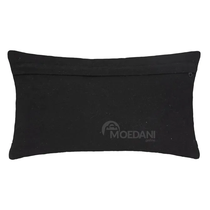 Черная хлопковая декоративная подушка Тбилиси - изображение 2