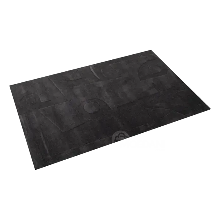 Черный шерстяной ковер, размер 200х300 Тбилиси - изображение 1