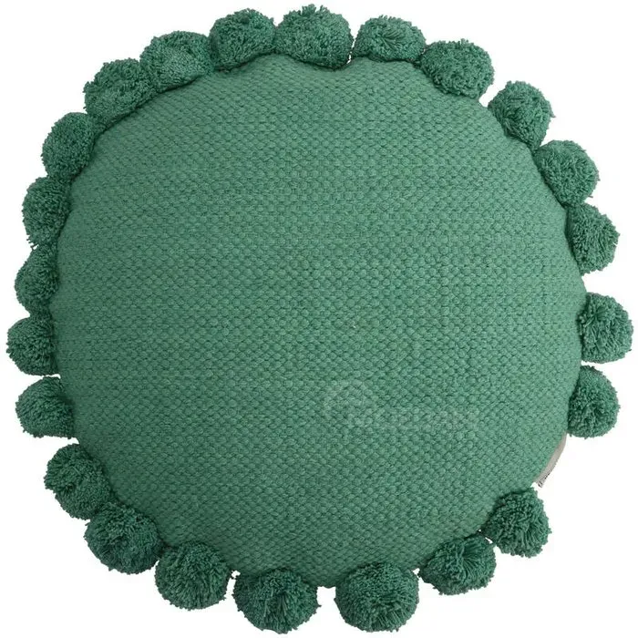 Зеленая декоративная подушка из полиэстера, размер 45х45 см. Тбилиси - изображение 1