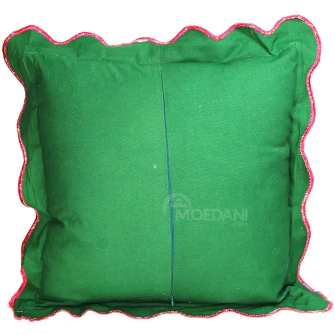 Декоративная подушка из зеленого бархата, размер 45х45 см. Тбилиси - изображение 2