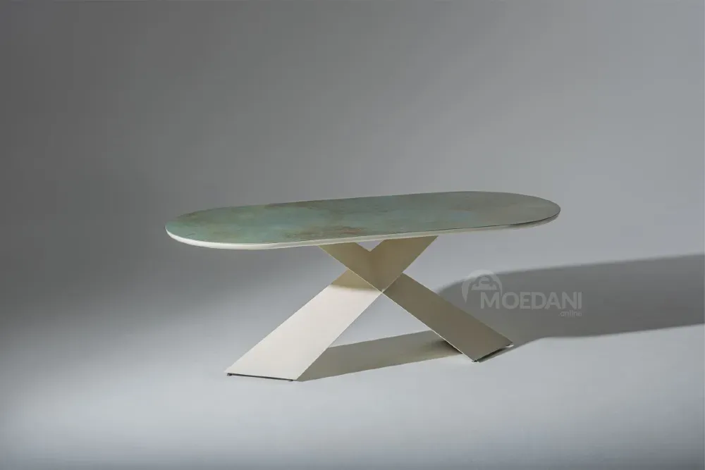 Продается керамический стол Larex, размеры: длина - 215 см / глубина - 95 см / высота - 75 см. Тбилиси - изображение 1